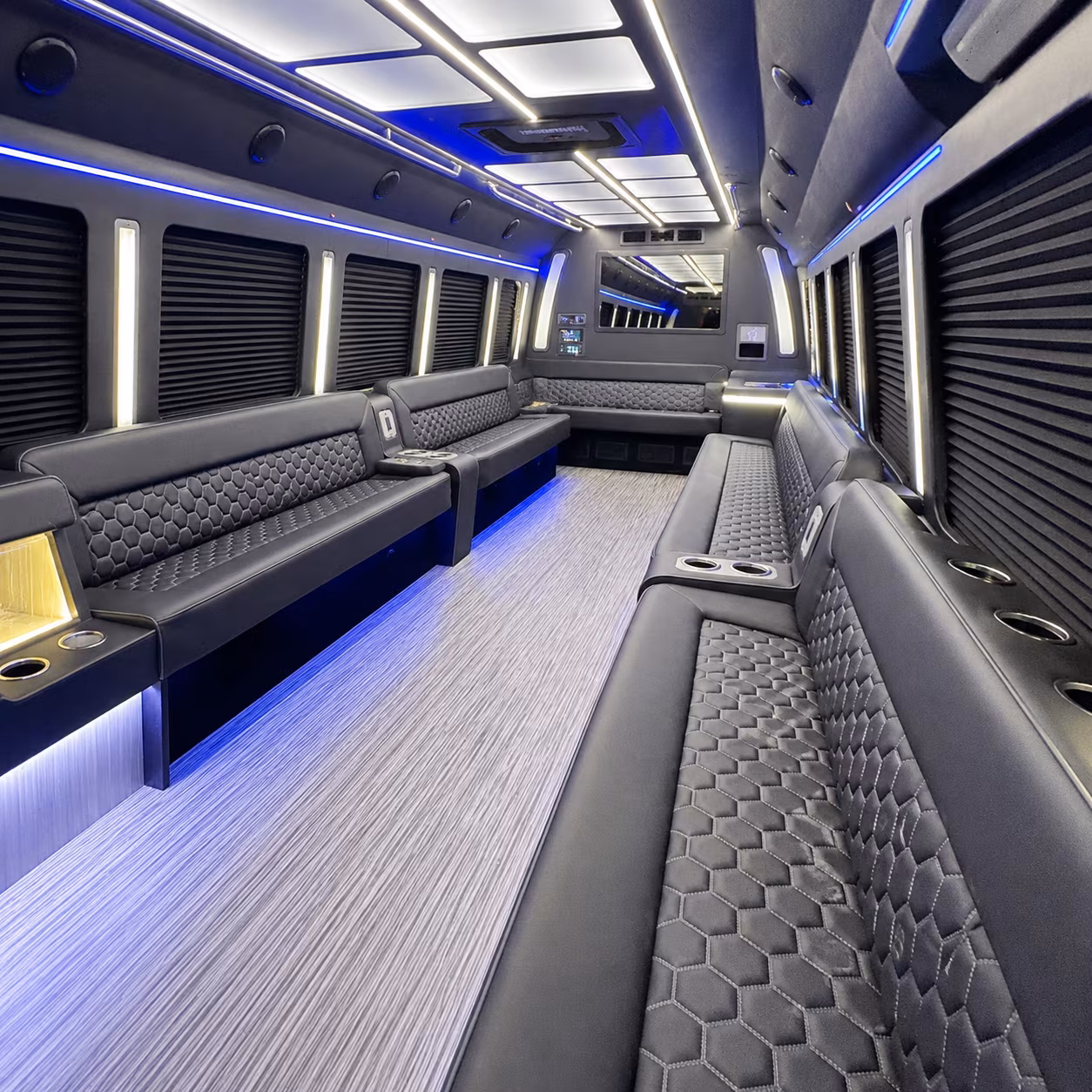 Baltimore Birthday, Sweet 16, & Quinceañera Transportation party bus exterior