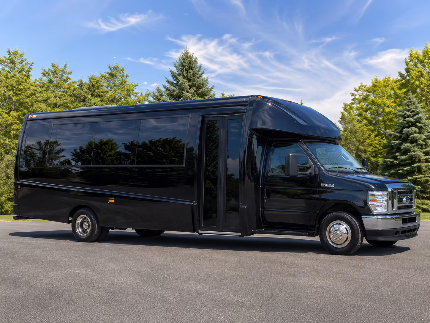 Baltimore Corporate Transportation party bus exterior
