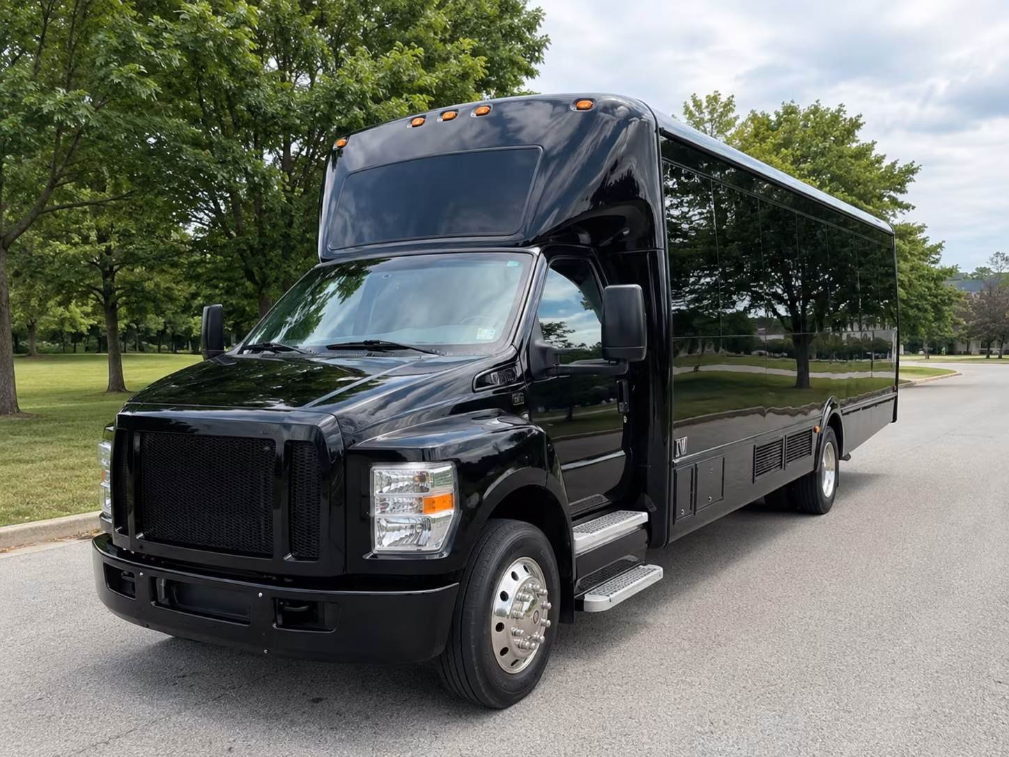 Baltimore Prom & Homecoming Transportation party bus exterior