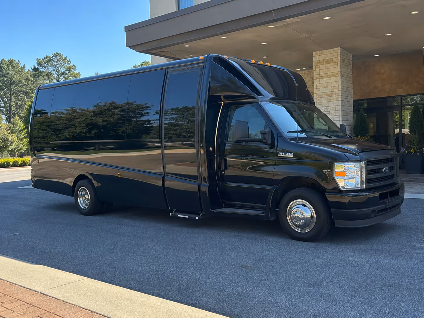 Baltimore School Event Transportation party bus interior