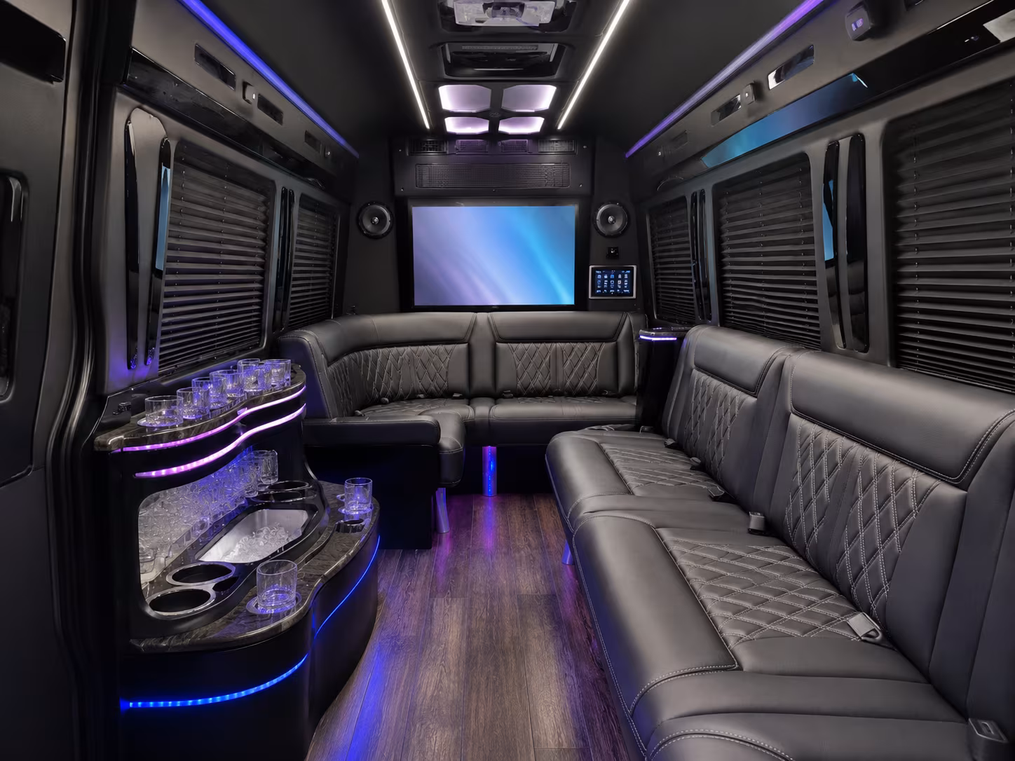 Baltimore School Event Transportation party bus exterior