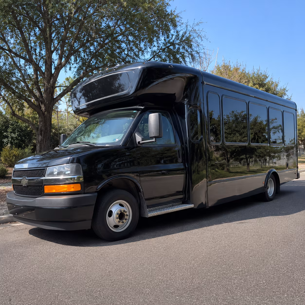 Baltimore Sporting Event Transportation party bus exterior