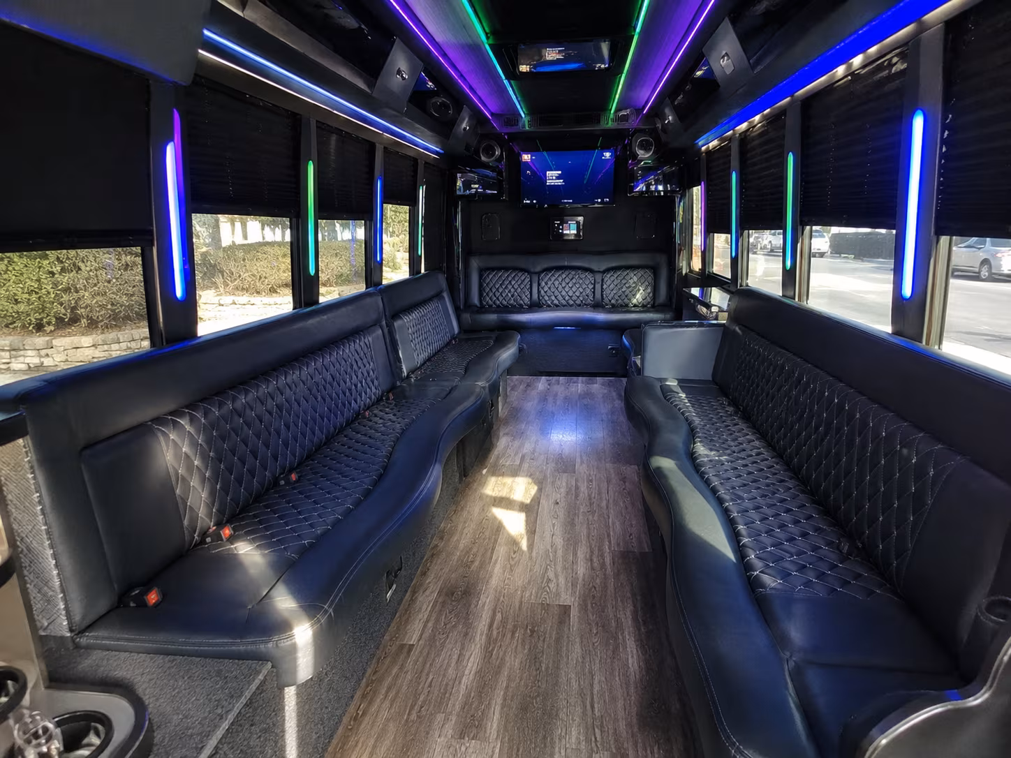 Baltimore Wedding Transportation party bus exterior