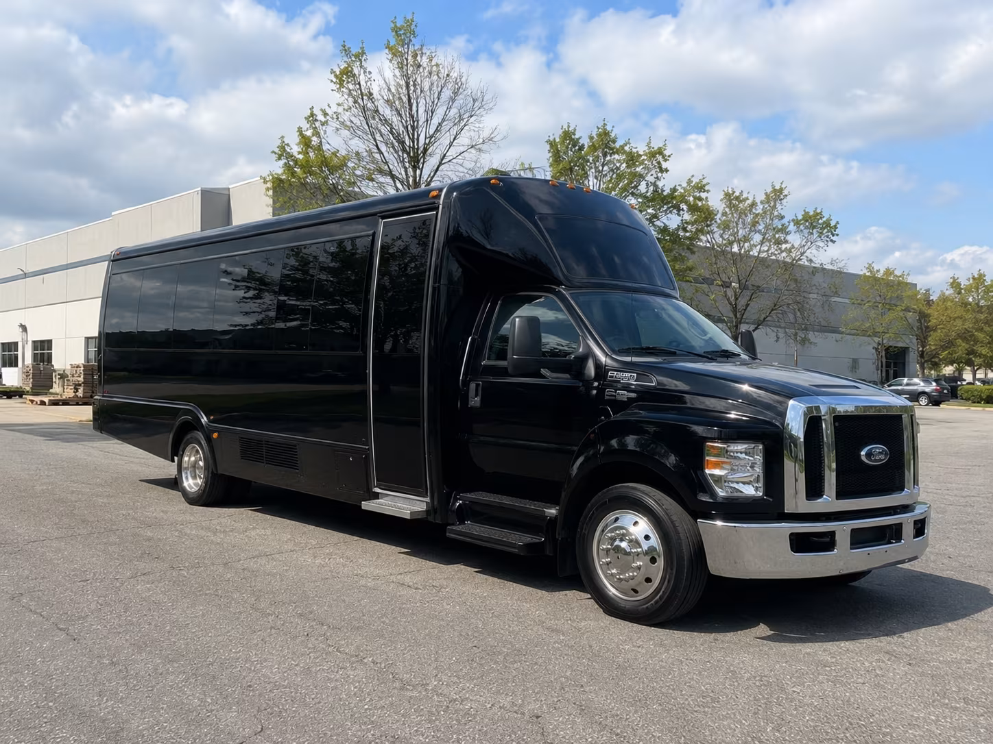 Baltimore Wedding Transportation party bus exterior