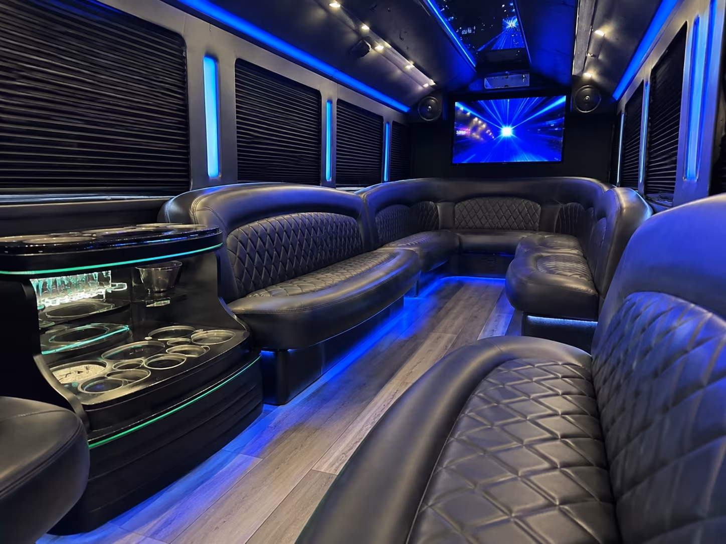 Baltimore Wedding Transportation party bus exterior