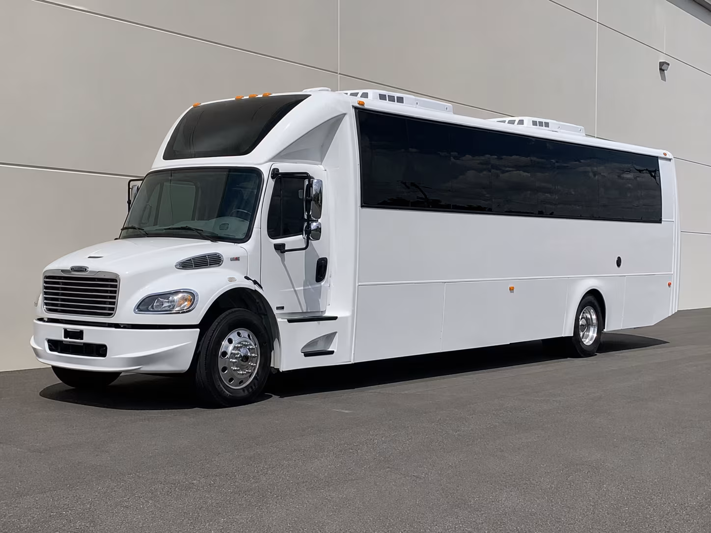 Passenger seating aboard a party bus rental serving Baltimore