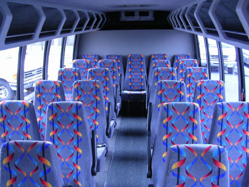 Gaithersburg 24 Passenger Mini Bus Interior